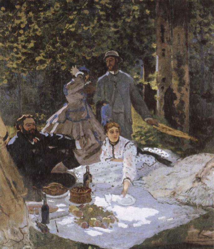 Claude Monet Le dejeuner sur i-herbe France oil painting art